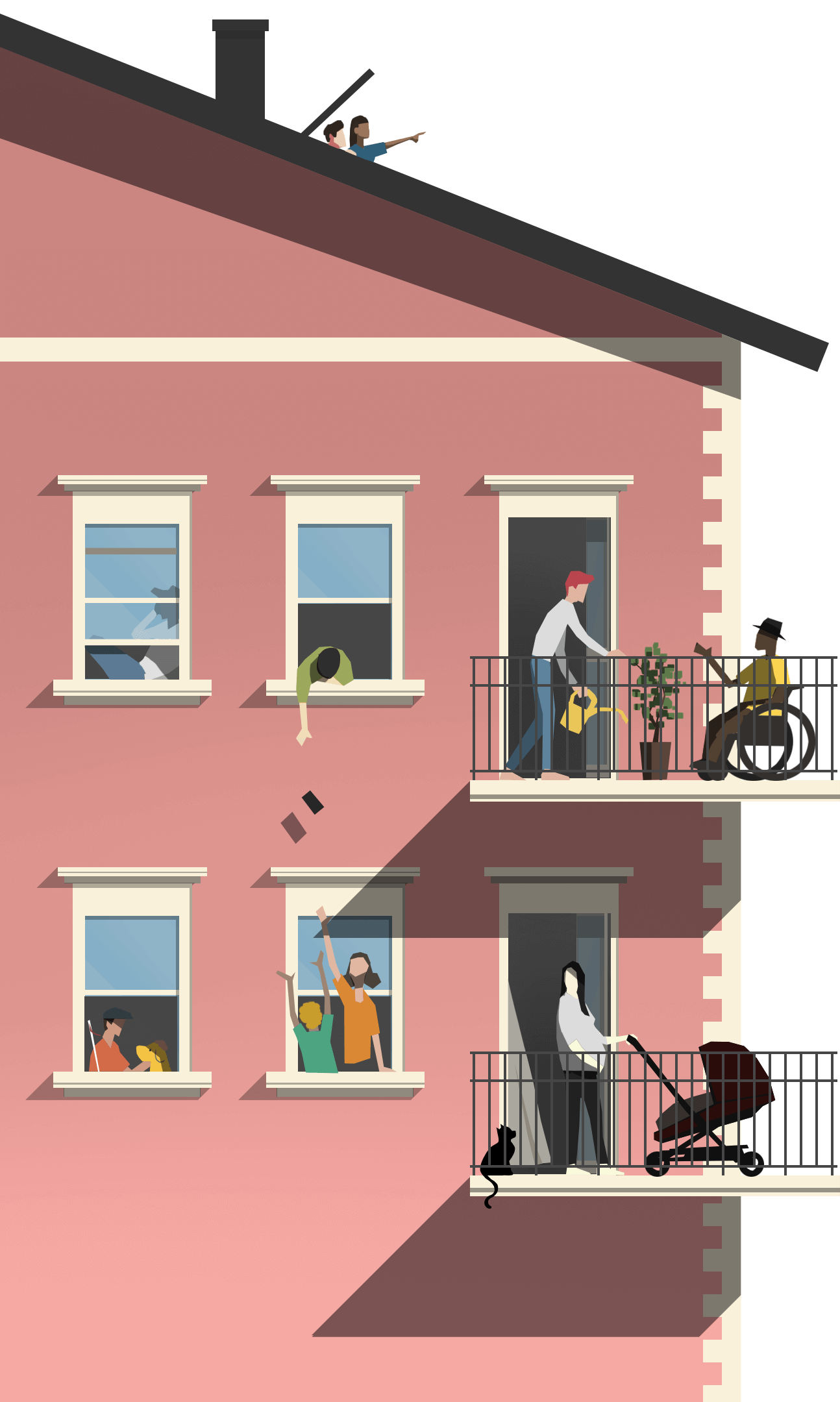 A house where different users live.